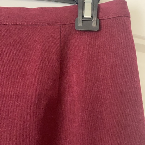 VTG NWT Appleseeds Petite/ Womens Petite Midi Skirt Maroon, Size 6P - Picture 2 of 16